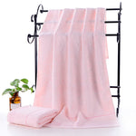 Serviette de bain jacquard épaisse pour adulte, Taille : 70 x 140cm