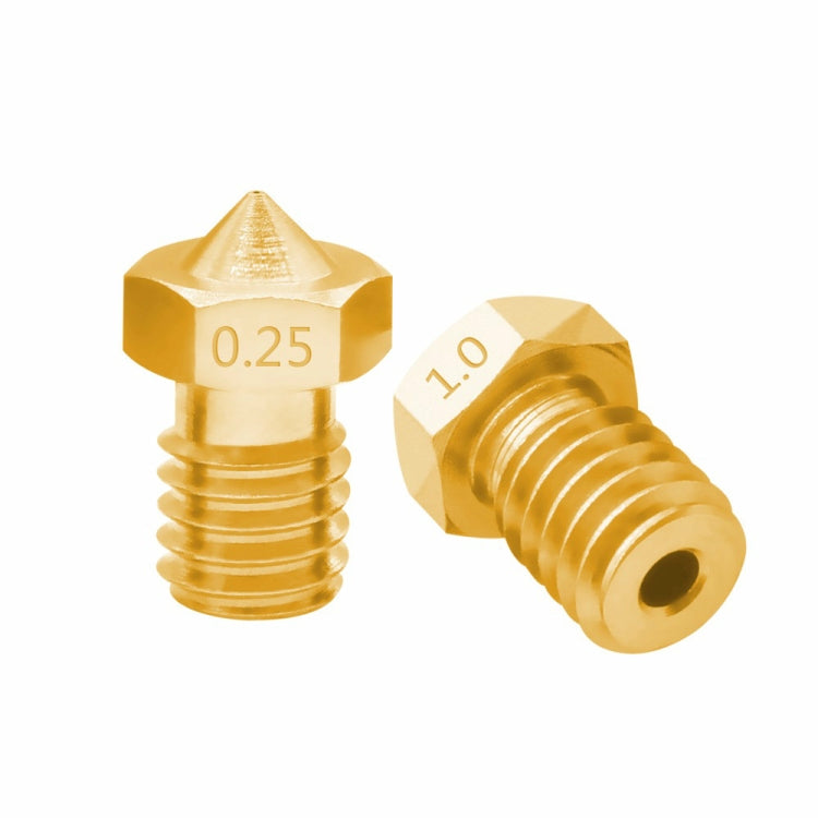 8 PCS Accessoires d'imprimante 3D Bugatti E3D-V5 Buse V6 Consommables à filetage M6 Buse chaude, 1,75/0,3 mm, 1,75/0,35 mm, 1,75/0,4 mm, 1,75/0,5 mm, 1,75/0,6 mm, 3/0,2 mm, 3/0,3 mm, 3/0,4 mm, 3/0,8 mm, 3/1,0 mm, 3/0,25 mm