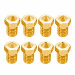 8 PCS Accessoires d'imprimante 3D Bugatti E3D-V5 Buse V6 Consommables à filetage M6 Buse chaude, 1,75/0,3 mm, 1,75/0,35 mm, 1,75/0,4 mm, 1,75/0,5 mm, 1,75/0,6 mm, 3/0,2 mm, 3/0,3 mm, 3/0,4 mm, 3/0,8 mm, 3/1,0 mm, 3/0,25 mm