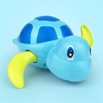 Jouet horloge mécanique en forme de tortue dessin animé, jouet d'eau pour bain de bébé, jouet éducatif pour enfants, tortue éducative (bleu clair), tortue éducative (orange), tortue éducative (verte)