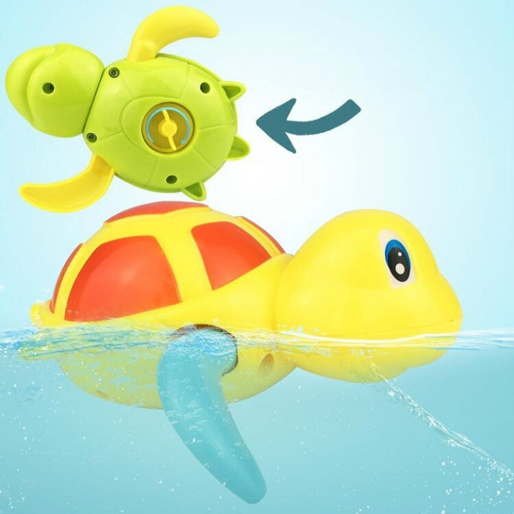Jouet horloge mécanique en forme de tortue dessin animé, jouet d'eau pour bain de bébé, jouet éducatif pour enfants, tortue éducative (bleu clair), tortue éducative (orange), tortue éducative (verte)