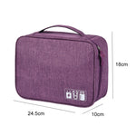 Sac de rangement numérique pour câbles Hommes Portable Voyage Gadgets Pochette Cordon d'alimentation Chargeur Organisateur de casque