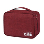 Sac de rangement numérique pour câbles Hommes Portable Voyage Gadgets Pochette Cordon d'alimentation Chargeur Organisateur de casque