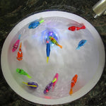 Jouet de douche pour bébé poisson électrique simulation 8 en 1 avec fonction natation et éclairage, poisson électrique simulation