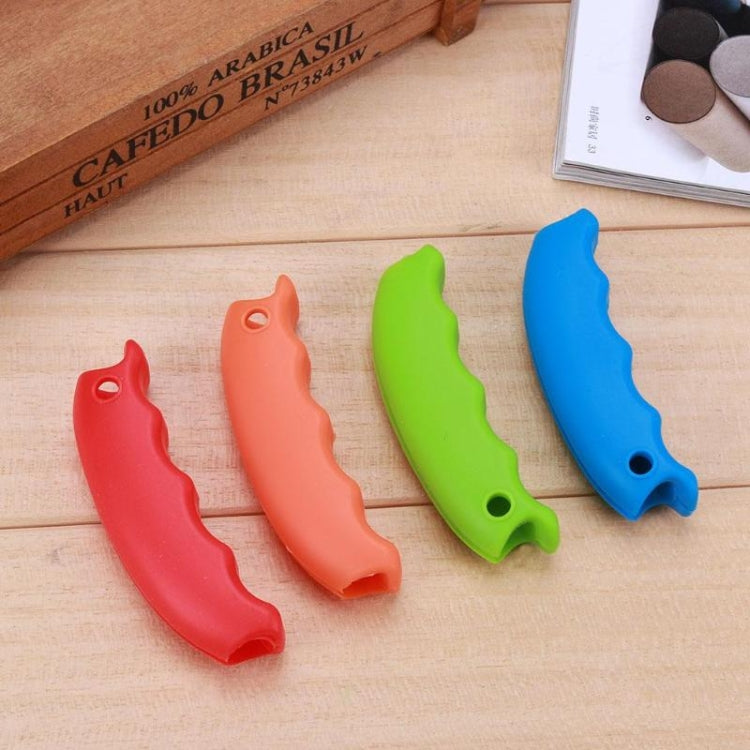 2 Pcs Pince à nourriture créative en silicone Portable Anti-coupure Main Économiseur de main Sac de courses Porteur