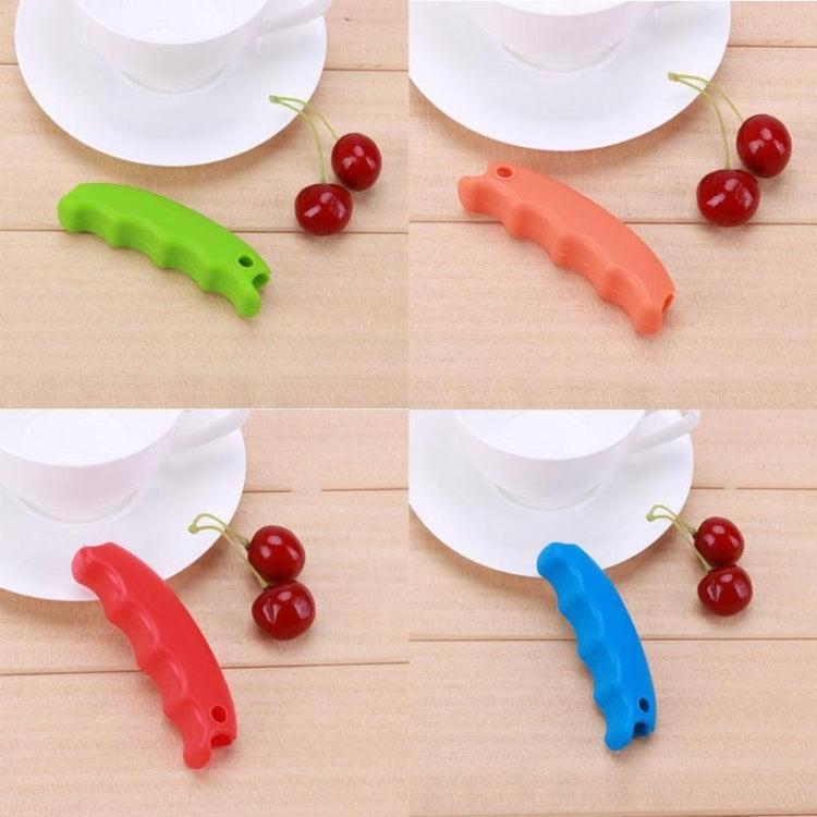 2 Pcs Pince à nourriture créative en silicone Portable Anti-coupure Main Économiseur de main Sac de courses Porteur