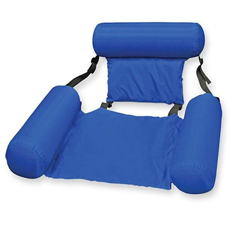 Hamac gonflable pliable à double usage avec dossier flottant, drainage, chaise longue de plaisir en amont, lit canapé flottant, avec planche en mousse, sans planche en mousse