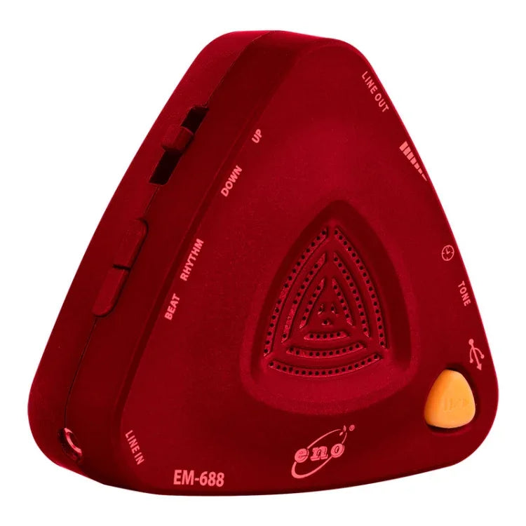 ENO EM-688 Métronome vocal électronique rechargeable pour piano/guitare/batterie/Guzheng/violon, EM-688 (noir), EM-688 (rouge), EM-688 (bleu)
