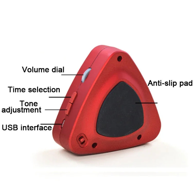 ENO EM-688 Métronome vocal électronique rechargeable pour piano/guitare/batterie/Guzheng/violon, EM-688 (noir), EM-688 (rouge), EM-688 (bleu)