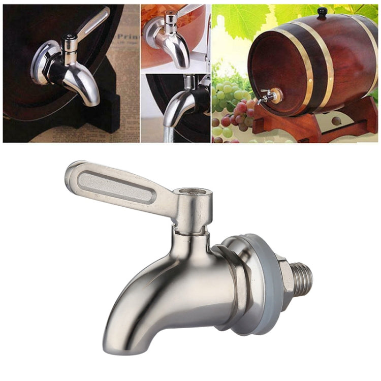 Distributeur de Boissons Tonneau à Vin Robinet en Acier Inoxydable pour Café Jus, 12mm, 16mm