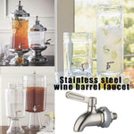 Distributeur de Boissons Tonneau à Vin Robinet en Acier Inoxydable pour Café Jus, 12mm, 16mm