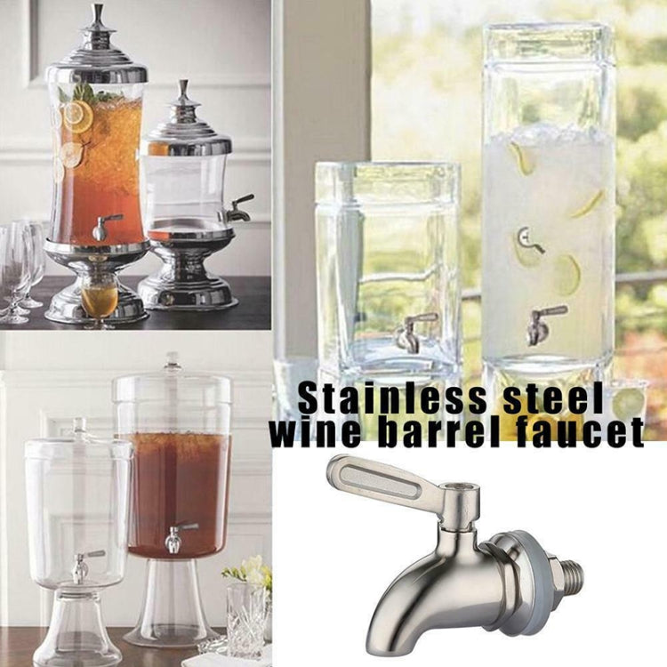 Distributeur de Boissons Tonneau à Vin Robinet en Acier Inoxydable pour Café Jus, 12mm, 16mm