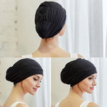 Bonnets de bain pour femmes en tissu plissé, bonnet de bain femme (bleu lac), bonnet de bain femme (violet), bonnet de bain femme (rose)