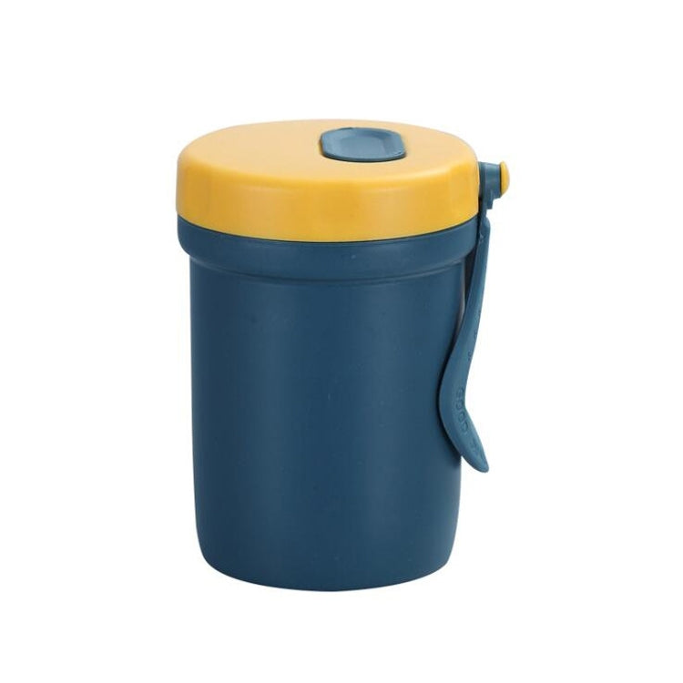 Tasse à Soupe Anti-brûlure Créative en Plastique pour Boisson Petit-déjeuner Porridge Micro-ondes