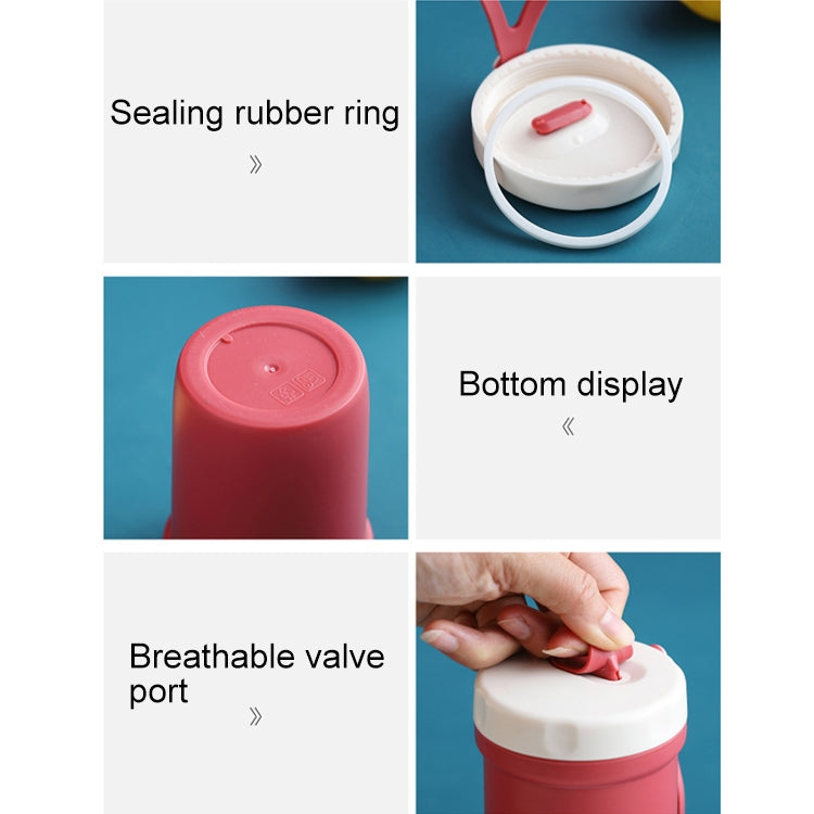 Tasse à Soupe Anti-brûlure Créative en Plastique pour Boisson Petit-déjeuner Porridge Micro-ondes
