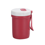 Tasse à Soupe Anti-brûlure Créative en Plastique pour Boisson Petit-déjeuner Porridge Micro-ondes