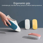 Brosse à chaussures ménagère à poils doux, brosse de nettoyage colorée pour le linge et la décontamination