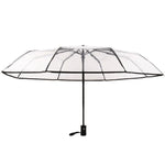 Parapluie pliant transparent créatif 8 baleines, parapluie automatique