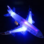 Avion miniature électrique avec musique et lumières clignotantes, jouet pour enfants, avion à monter soi-même, cadeau