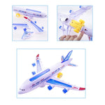 Avion miniature électrique avec musique et lumières clignotantes, jouet pour enfants, avion à monter soi-même, cadeau
