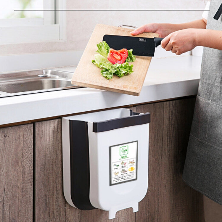 Poubelle de cuisine suspendue pliable, 23x6x29cm