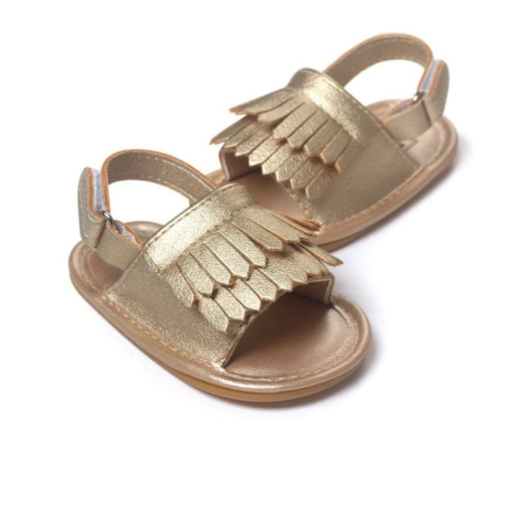 Sandales bébé décontractées à franges en PU, 11cm/76g, 12cm/83g, 13cm/93g