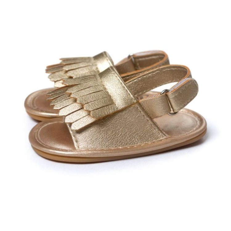 Sandales bébé décontractées à franges en PU, 11cm/76g, 12cm/83g, 13cm/93g