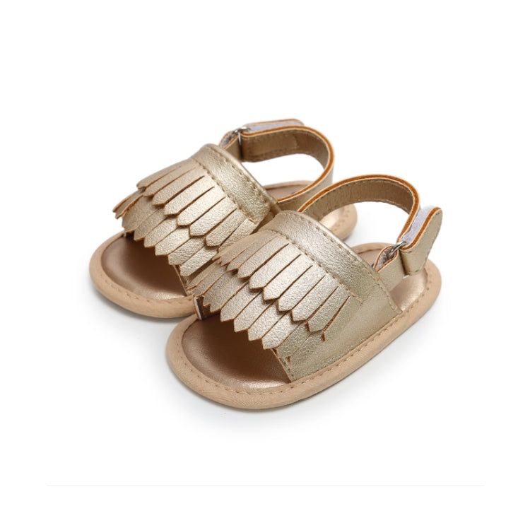 Sandales bébé décontractées à franges en PU, 11cm/76g, 12cm/83g, 13cm/93g