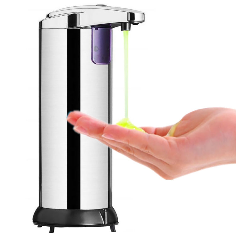 Distributeur automatique de savon en acier inoxydable de 250 ml, distributeur de savon à capteur infrarouge, 250 ml