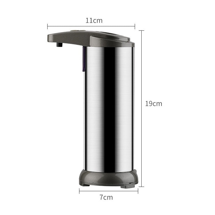 Distributeur automatique de savon en acier inoxydable de 250 ml, distributeur de savon à capteur infrarouge, 250 ml