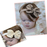 2 bandeaux pour bébé en ruban et nœud en mousseline, bandeau pour cheveux d'enfants