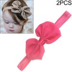 2 bandeaux pour bébé en ruban et nœud en mousseline, bandeau pour cheveux d'enfants