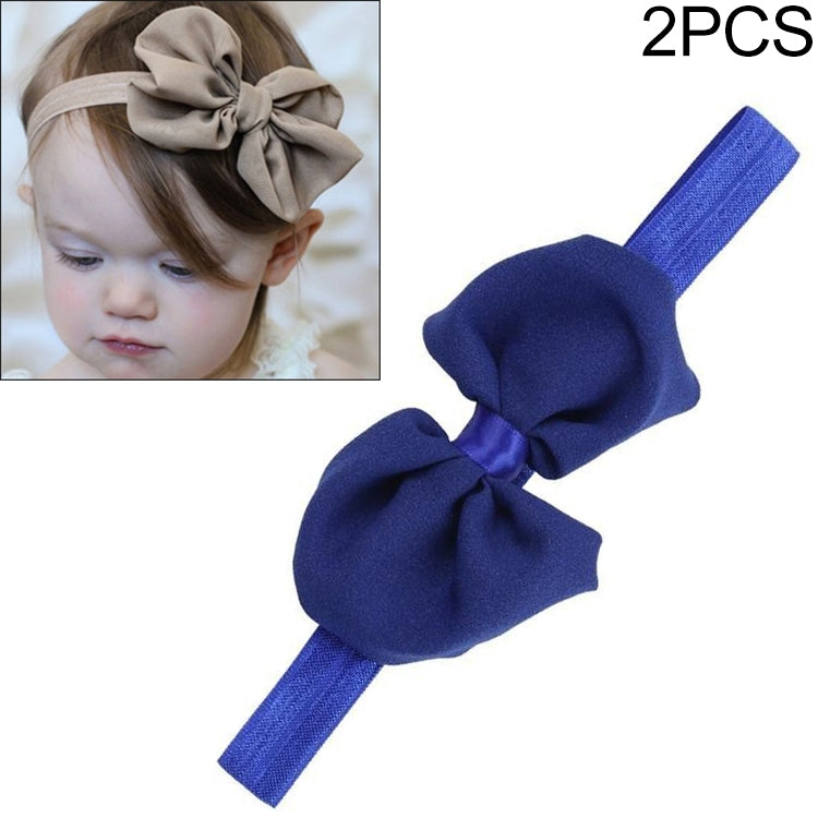 2 bandeaux pour bébé en ruban et nœud en mousseline, bandeau pour cheveux d'enfants