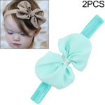 2 bandeaux pour bébé en ruban et nœud en mousseline, bandeau pour cheveux d'enfants