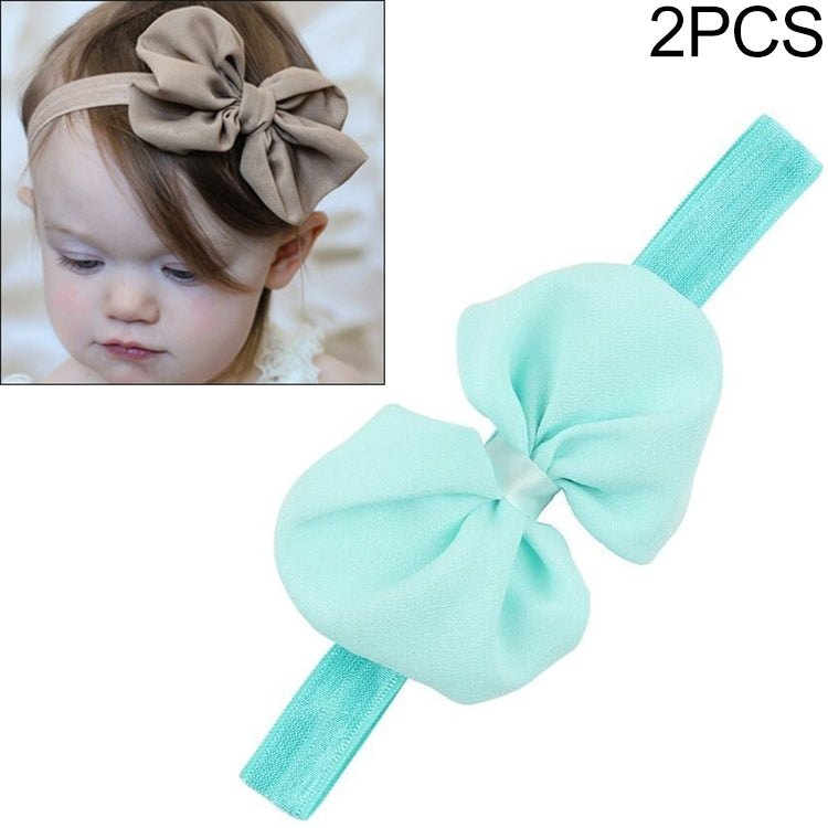 2 bandeaux pour bébé en ruban et nœud en mousseline, bandeau pour cheveux d'enfants