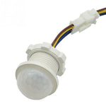 Capteur de mouvement infrarouge intérieur/extérieur avec temporisation, interrupteur PIR, lampe de nuit LED sensible, 220 V CA