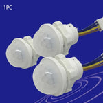 Capteur de mouvement infrarouge intérieur/extérieur avec temporisation, interrupteur PIR, lampe de nuit LED sensible, 220 V CA