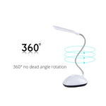 2 lampes de lecture LED de chevet portables, flexibles et réglables pour enfants, blanc, rose, bleu, vert