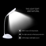 2 lampes de lecture LED de chevet portables, flexibles et réglables pour enfants, blanc, rose, bleu, vert