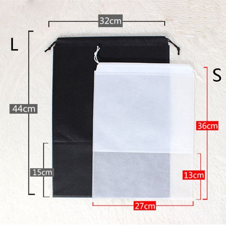 10 sacs de rangement étanches pour chaussures, pochette de voyage portable, organisateur à cordon, housse non tissée, 32x44cm, 27x36cm