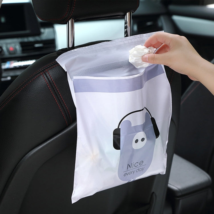 15 sacs poubelles adhésifs créatifs et mignons pour voiture, sacs de nettoyage pour l'intérieur de la voiture