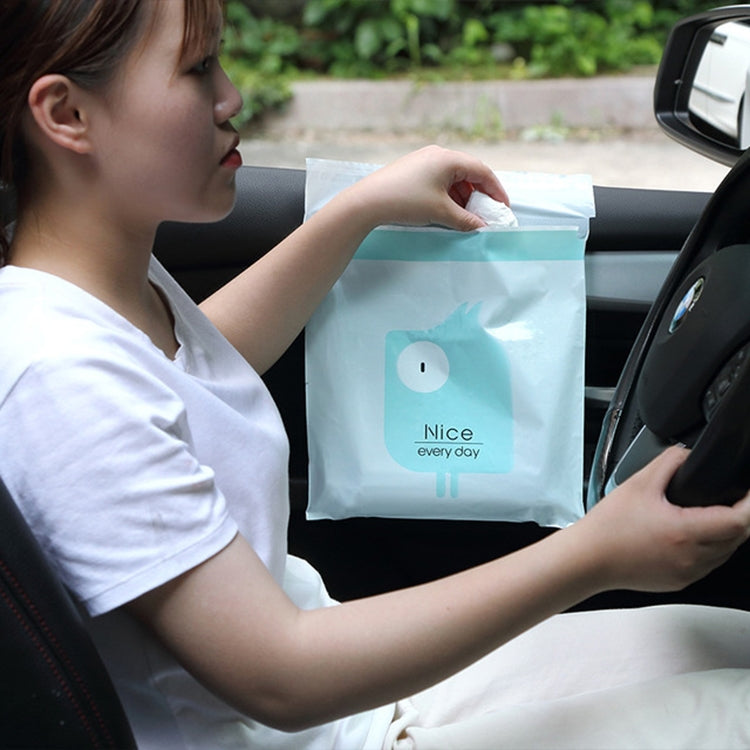 15 sacs poubelles adhésifs créatifs et mignons pour voiture, sacs de nettoyage pour l'intérieur de la voiture