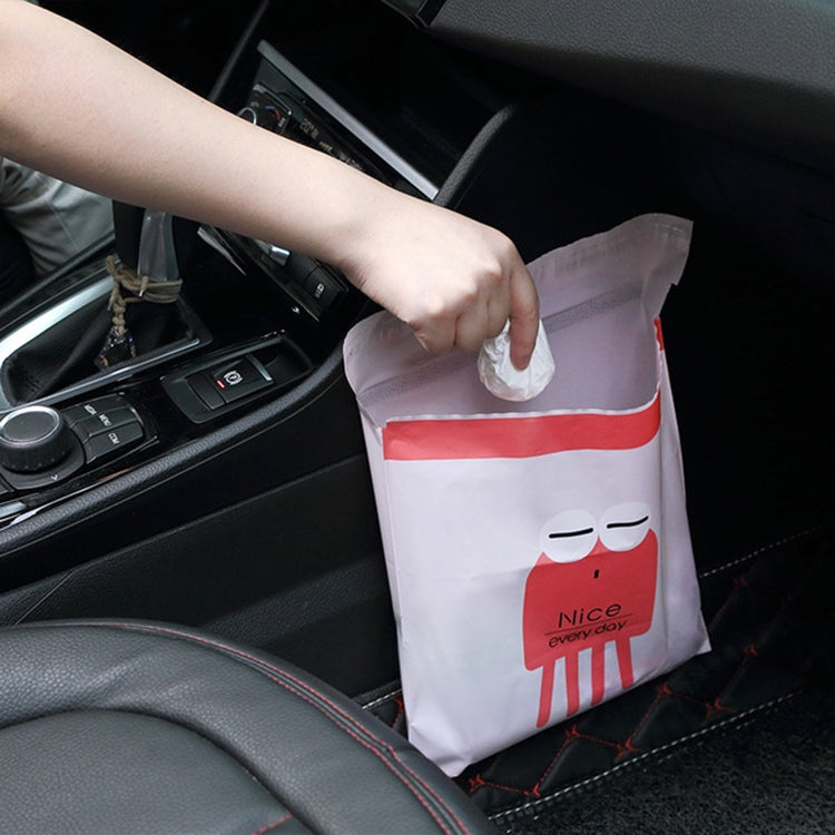 15 sacs poubelles adhésifs créatifs et mignons pour voiture, sacs de nettoyage pour l'intérieur de la voiture