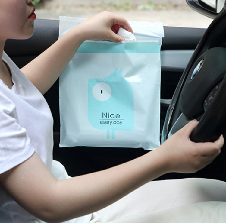 15 sacs poubelles adhésifs créatifs et mignons pour voiture, sacs de nettoyage pour l'intérieur de la voiture