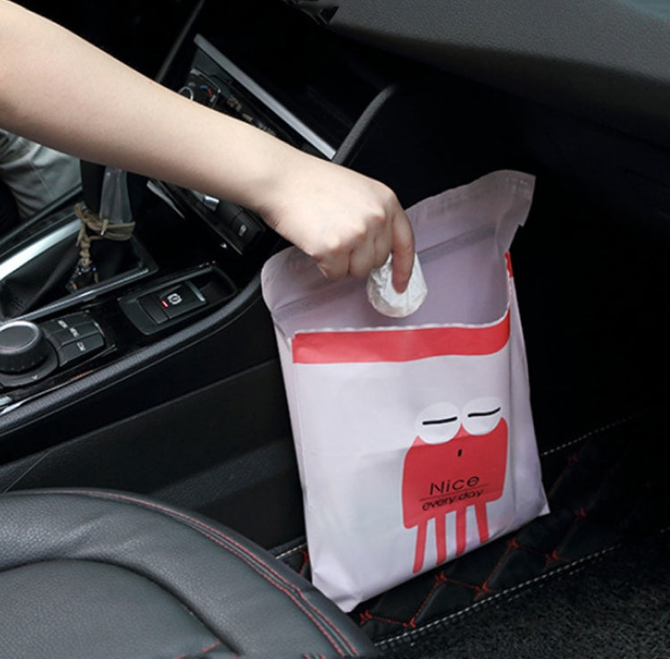 15 sacs poubelles adhésifs créatifs et mignons pour voiture, sacs de nettoyage pour l'intérieur de la voiture