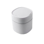 Household Mini Desktop Trash Can Covered Debris Storage Cleaning Cylinder Box, Push-type, Flip Lip
