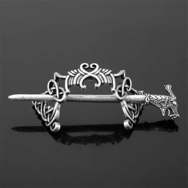 Grand nœuds celtiques Couronne Épingles à Cheveux Bijoux Vintage Runes Viking Femme Fille Épingle à Cheveux Barrettes Bâton Accessoires