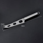 Couteau à Fromage en Acier Inoxydable avec Pointe Fourchette, Couteau à Beurre, Trancheuse à Beurre, Coupe-Pizza, Couteau à Fromage
