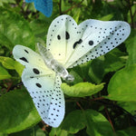 Guirlandes féeriques étanches d'extérieur et de jardin pour Noël, à fibre optique en forme de papillon alimentées par l'énergie solaire, 4m 12 LED, 5m 20 LED