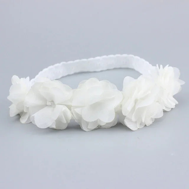 Serre-tête floral pour bébé fille, fait main, accessoires pour cheveux